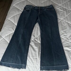 Ralph Lauren Dark Blue Women's Wide Leg Jeans